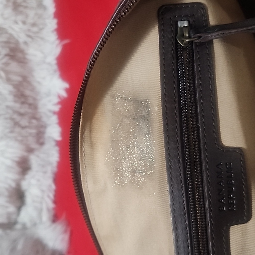 Banana Republic Dark Brown Leather Travel Bag - Picture 7 of 7